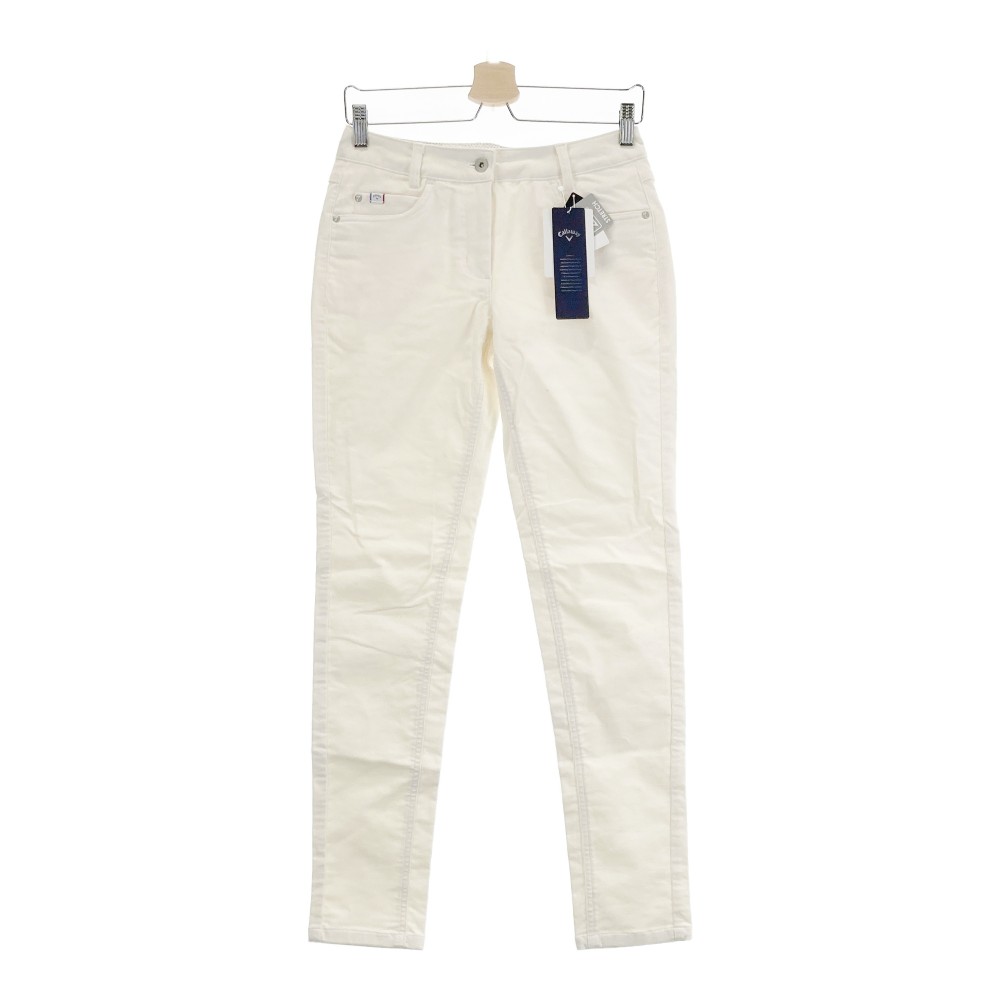 CALLAWAY キャロウェイ コーデュロイパンツ ホワイト系 M 【中古】ゴルフウェア レディース