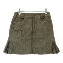 ASHWORTH アシュワース ストレッチスカート ブラウン系 S 【中古】ゴルフウェア レディース(4)