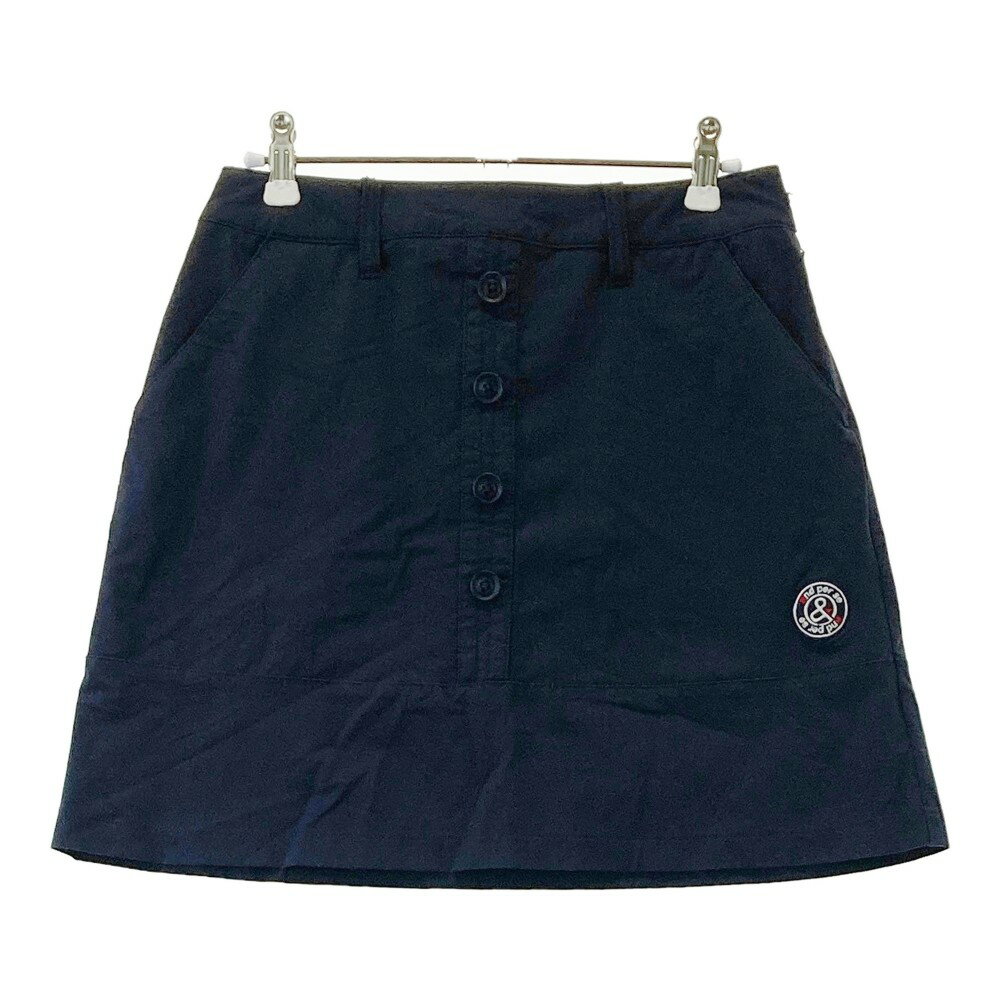 AND PER SE アンパスィ ストレッチスカート ネイビー系 M 【中古】ゴルフウェア レディース
