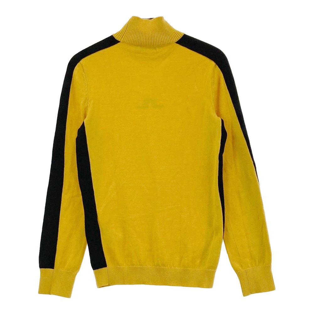J.LINDEBERG ジェイリンドバーグ ハイネック 長袖ニットセーター イエロー系 S 【中古】ゴルフウェア レディース