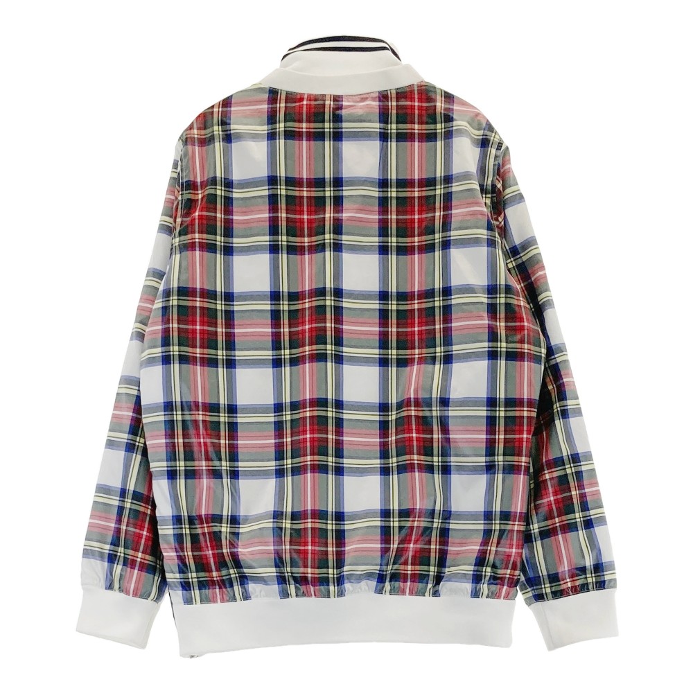 ADMIRAL アドミラル インナー付きプルオーバー チェック ホワイト系 S 【中古】ゴルフウェア レディース