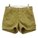 PEARLY GATES パーリーゲイツ ×Lee ショートパンツ カーキ系 0 【中古】ゴルフウェア レディース
