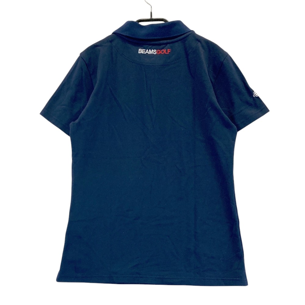 BEAMS GOLF ビームスゴルフ 襟付き 半袖Tシャツ ネイビー系 M 【中古】ゴルフウェア レディース
