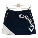 CALLAWAY キャロウェイ インナー付 ストレッチスカート ネイビー系 M 【中古】ゴルフウェア レディース(4)