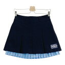 PEARLY GATES パーリーゲイツ 2024年モデル プリーツスカート ネイビー系 0 【中古】ゴルフウェア レディース