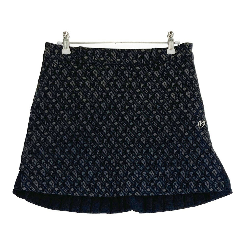 MASTER BUNNY EDITION マスターバニーエディション スカート 総柄 ブラック系 1 【中古】ゴルフウェア ..