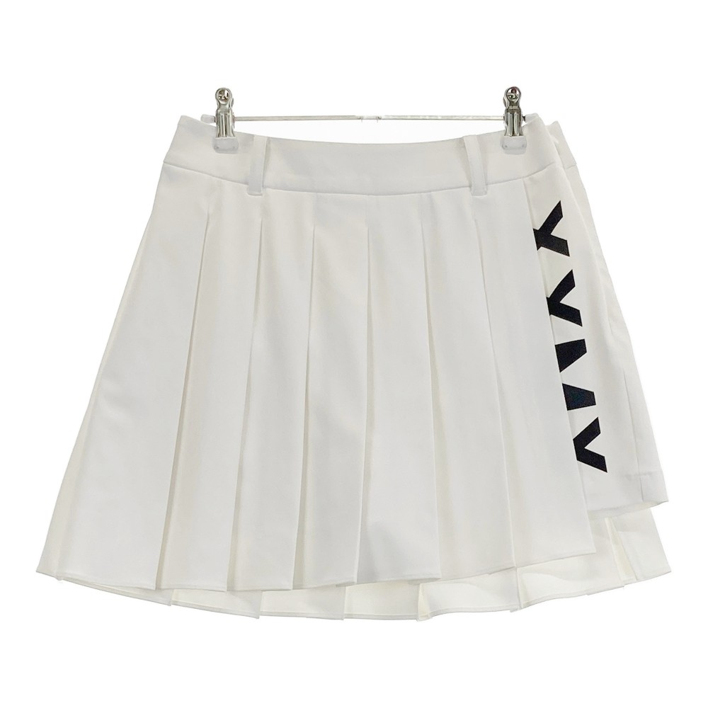 XEXYMIX GOLF ゼクシィミックスゴルフ インナー付きスカート ホワイト系 M 【中古】ゴルフウェア レディース
