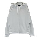 CALLAWAY キャロウェイ ; フード付 ジップジャケット 花柄 グレー系 M 【中古】ゴルフウェア レディース