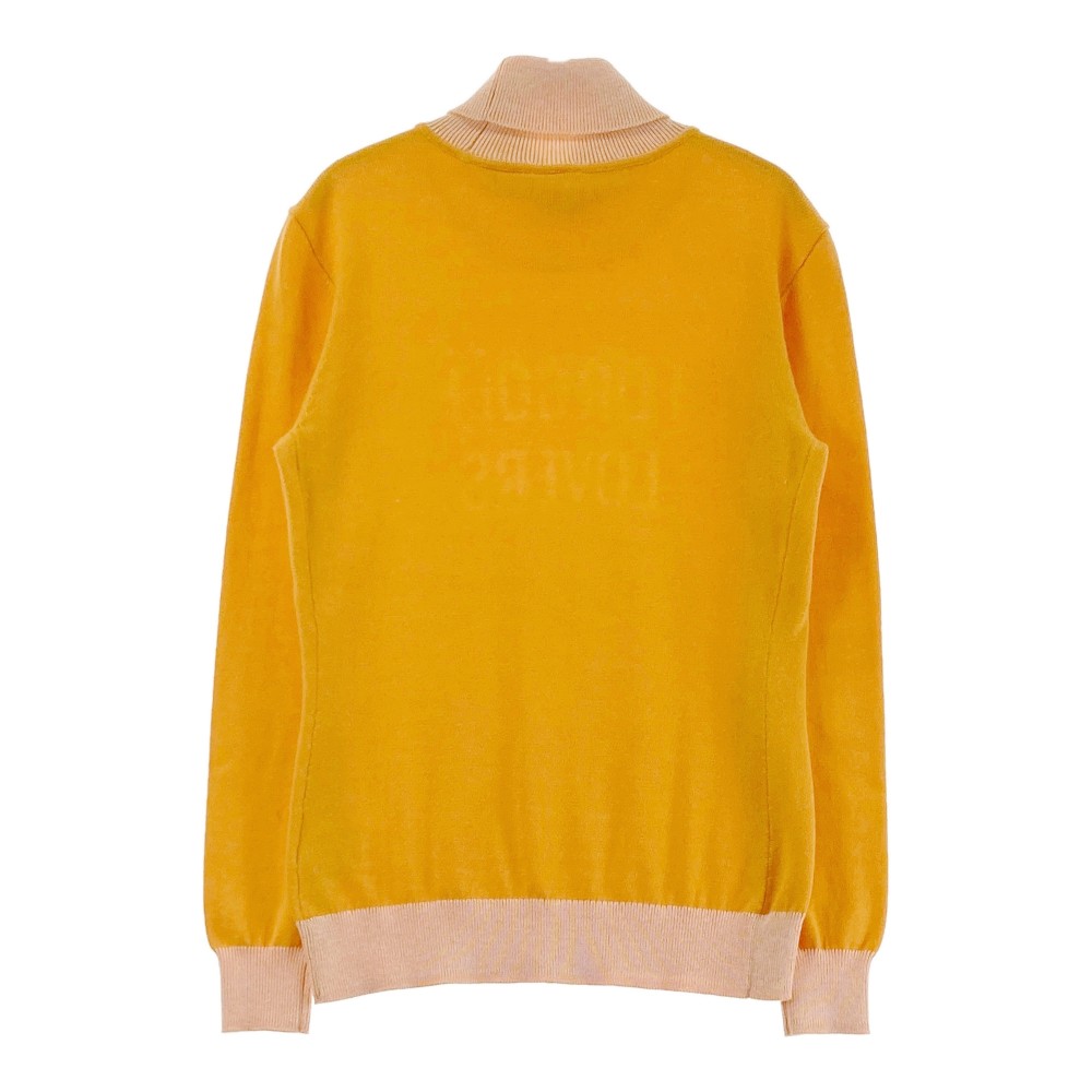 DESCENTE GOLF デサントゴルフ タートルネック ニットセーター オレンジ系 M 【中古】ゴルフウェア レディース