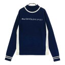 marie claire sport マリクレール スポール 長袖ニットセーター ネイビー系 M 【中古】ゴルフウェア レディース