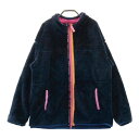 TOMMY HILFIGER GOLF トミー ヒルフィガーゴルフ ボア ジップジャケット ネイビー系 LL 【中古】ゴルフウェア レディース