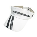 LE COQ GOLF ルコックゴルフ レース切替サンバイザー ホワイト系 M 【中古】ゴルフウェア