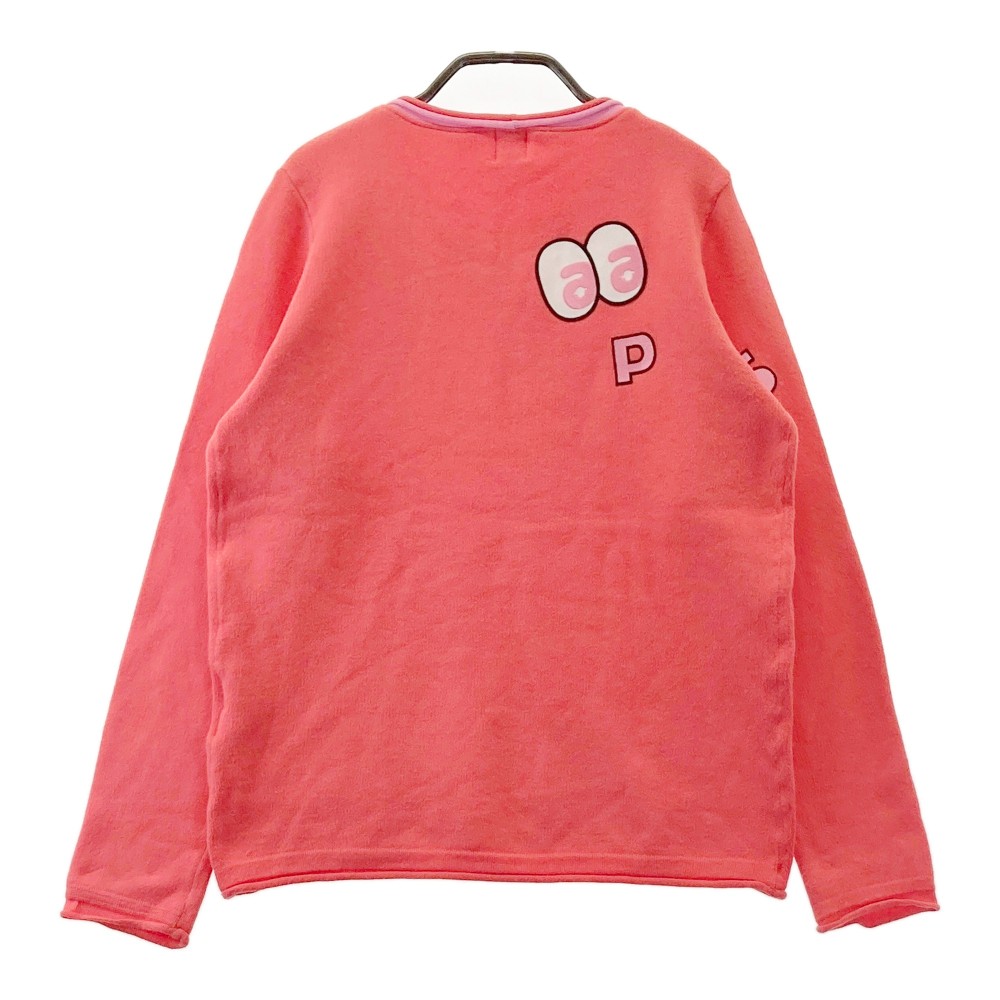 ARCHIVIO アルチビオ ニットセーター ロゴ刺繍 ピンク系 38 【中古】ゴルフウェア レディース