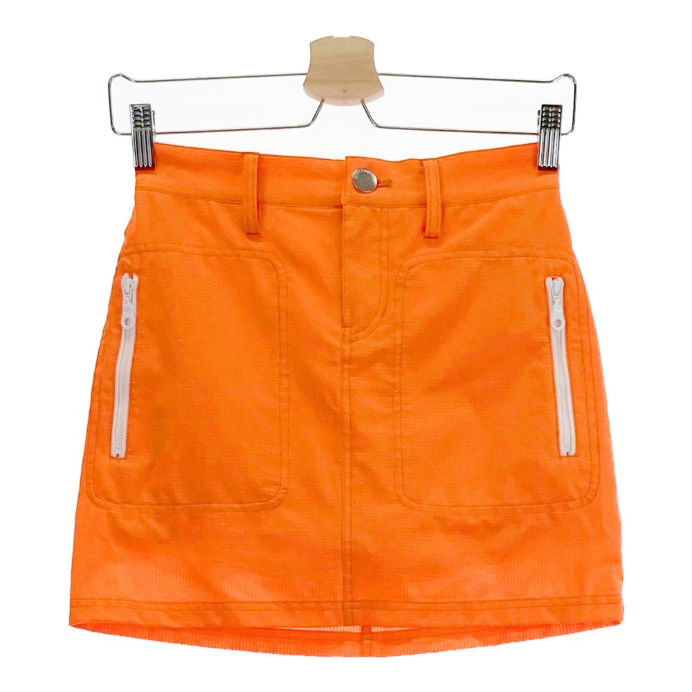 DANCE WITH DRAGON ダンスウィズドラゴン インナー付スカート メッシュ オレンジ系 1 【中古】ゴルフウ..