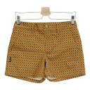 JACK BUNNY ジャックバニー ショートパンツ 総柄 ベージュ系 1 【中古】ゴルフウェア レディース