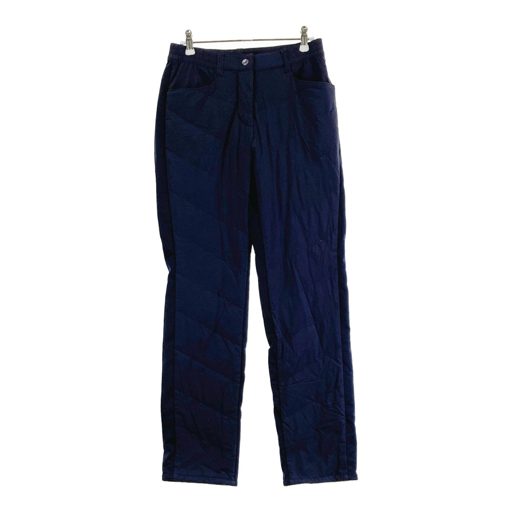 MUNSING WEAR マンシングウェア ダウン切替 ロングパンツ ネイビー系 M 【中古】ゴルフウェア レディース
