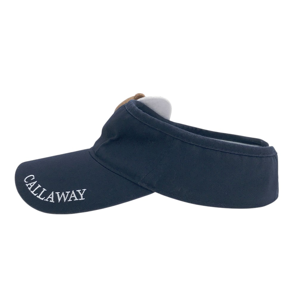 CALLAWAY キャロウェイ ベア サンバイザー ネイビー系 FR 【中古】ゴルフウェア