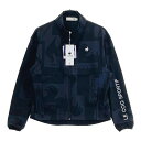 LE COQ GOLF ルコックゴルフ LG4FWB00L ジップジャケット 総柄 ブラック系 L 【中古】ゴルフウェア レディース