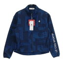 LE COQ GOLF ルコックゴルフ LG4FWB00L ジップジャケット 総柄 ネイビー系 M 【中古】ゴルフウェア レディース