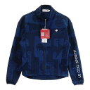 LE COQ GOLF ルコックゴルフ LG4FWB00L ジップジャケット 総柄 ネイビー系 M 【中古】ゴルフウェア レディース