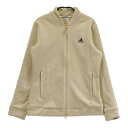 ADIDAS GOLF アディダスゴルフ HI1498 コーデュロイ 長袖ジャケット セットアップ スリーストライプ柄 ベージュ系 M 【中古】ゴルフウェア レディース