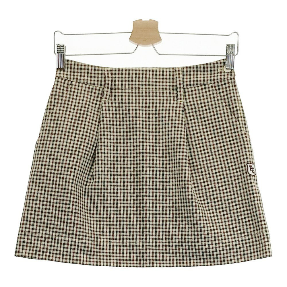 PEARLY GATES パーリーゲイツ スカート 千鳥 ベージュ系 00 【中古】ゴルフウェア レディース
