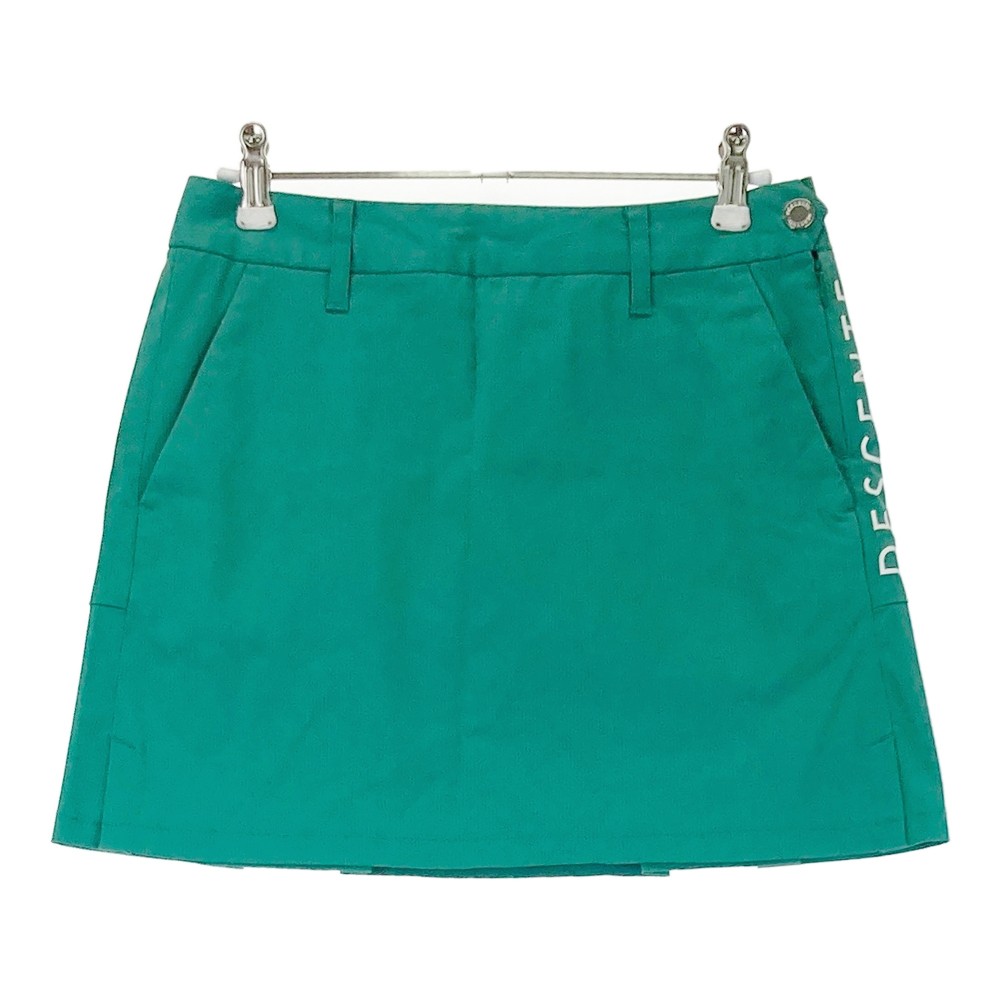 DESCENTE GOLF デサントゴルフ DGWPJE00 ストレッチ スカート グリーン系 S 【中古】ゴルフウェア レディース
