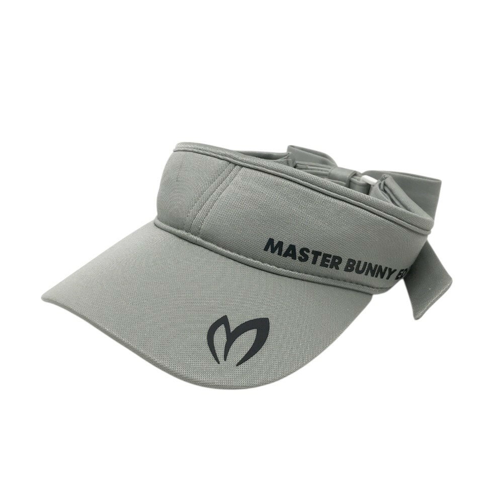 MASTER BUNNY EDITION マスターバニーエディション リボン付きサンバイザー グレー系 FR 【中古】ゴルフウェア