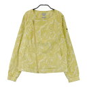 ADIDAS GOLF アディダスゴルフ adiqure ジップジャケット ペイズリー柄 イエロー系 L 【中古】ゴルフウェア レディース