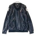 KAPPA GOLF カッパゴルフ 2WAY Vネック ブルゾン ブラック系 M 【中古】ゴルフウェア レディース