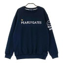 PEARLY GATES パーリーゲイツ スウェットトレーナー ロゴ ニコちゃん ネイビー系 2 【中古】ゴルフウェア レディース