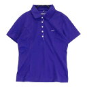 NIKE GOLF ナイキゴルフ 半袖ポロシャツ パープル系 L 【中古】ゴルフウェア レディース