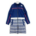 NEW BALANCE GOLF ニューバランス 3way レインワンピース ボーダー柄 ネイビー系 2 【中古】ゴルフウェア レディース