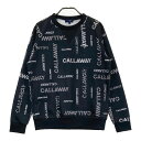 CALLAWAY キャロウェイ ; スウェット 総柄 ブラック系 M 【中古】ゴルフウェア レディース