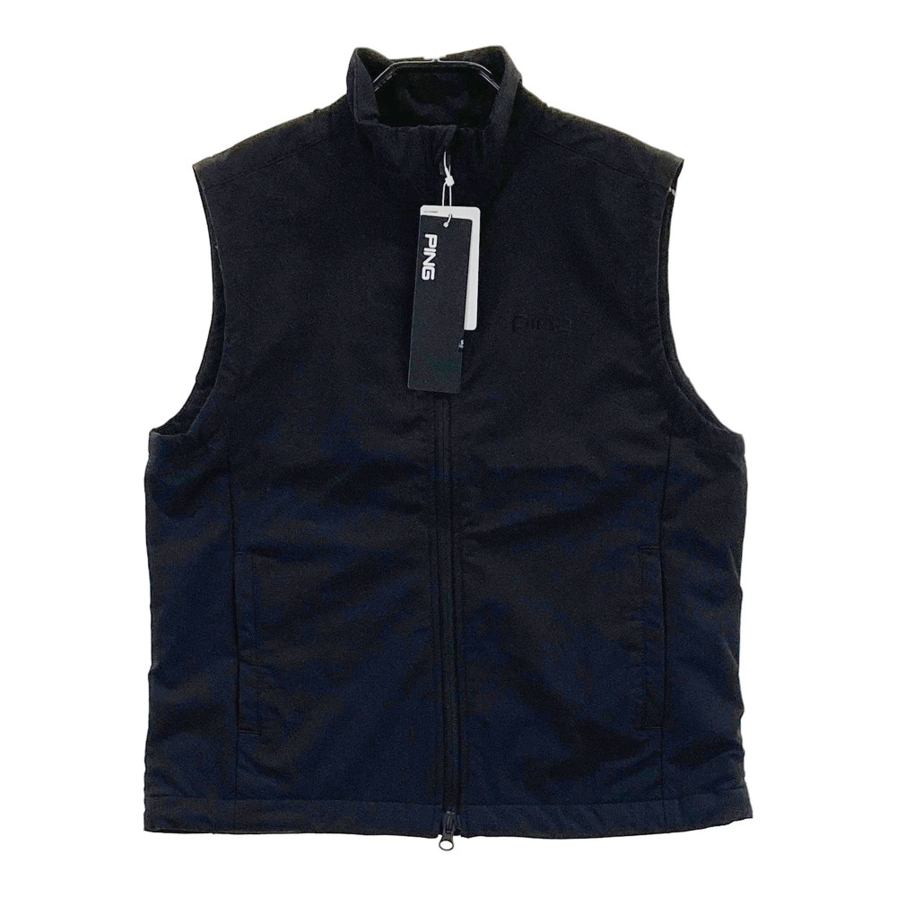 PING ピン 2024年 ジップベスト ブラック系 S 【中古】ゴルフウェア レディース