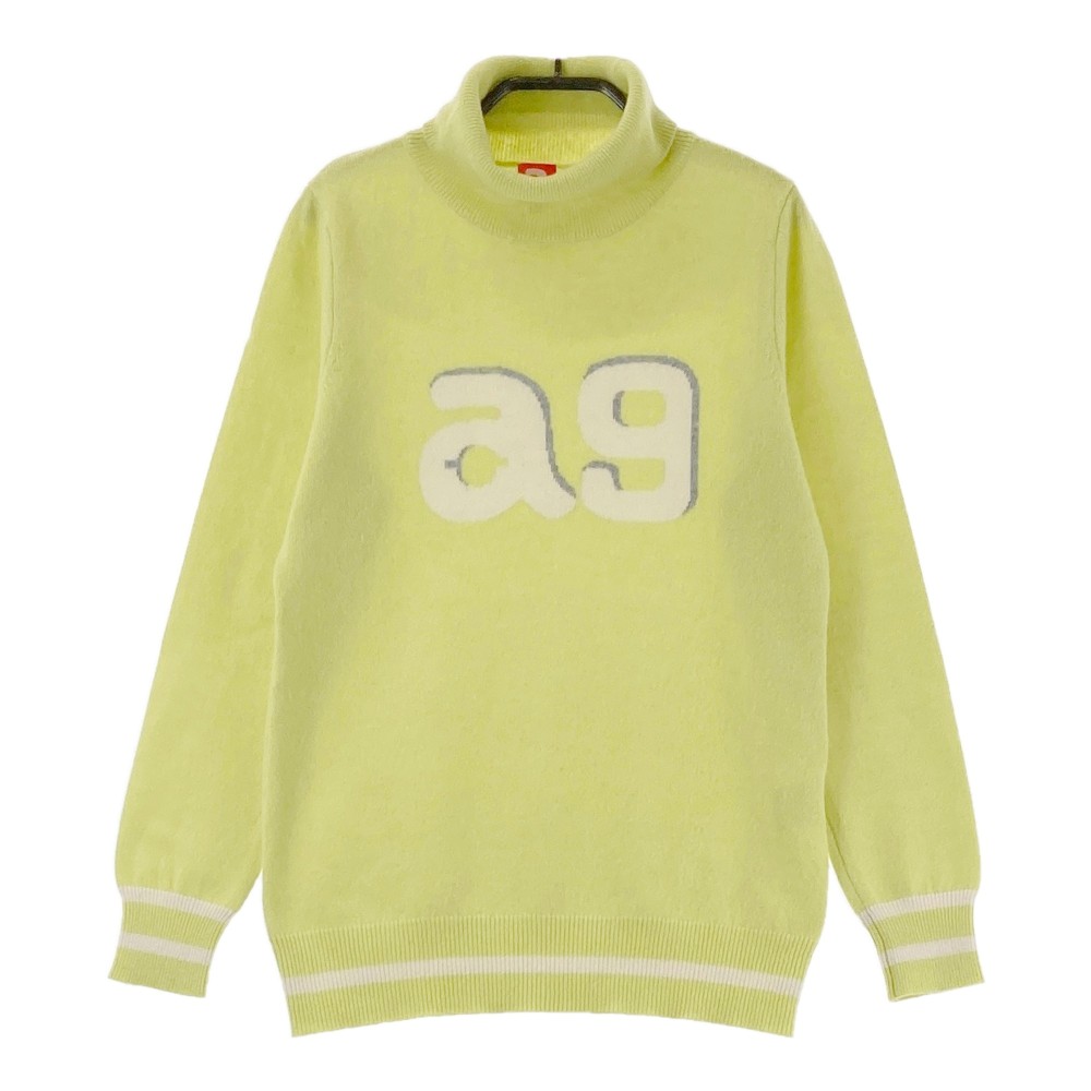 ARCHIVIO アルチビオ ハイネック ニットセーター グリーン系 38 【中古】ゴルフウェア レディース