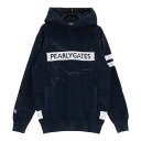 PEARLY GATES パーリーゲイツ 2023年モデル フード付 ニットセーター ネイビー系 0 【中古】ゴルフウェア レディース