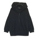 theory セオリー ニットジップパーカー ブラック系 S 【中古】レディース