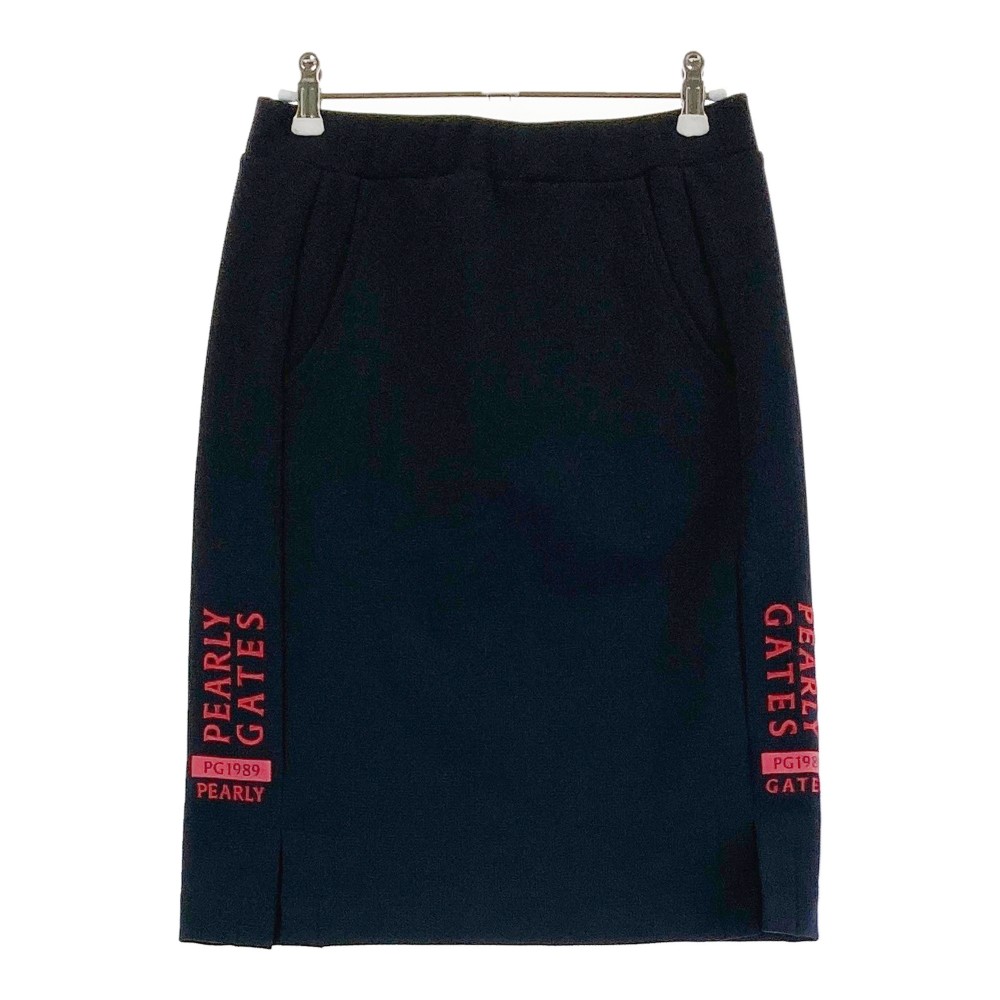 PEARLY GATES パーリーゲイツ ストレッチスカート ネイビー系 0 【中古】ゴルフウェア レディース