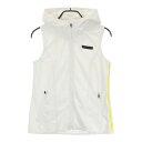 JUN&ROPE ジュン アンド ロペ ジップベスト ホワイト系 L 【中古】ゴルフウェア レディース