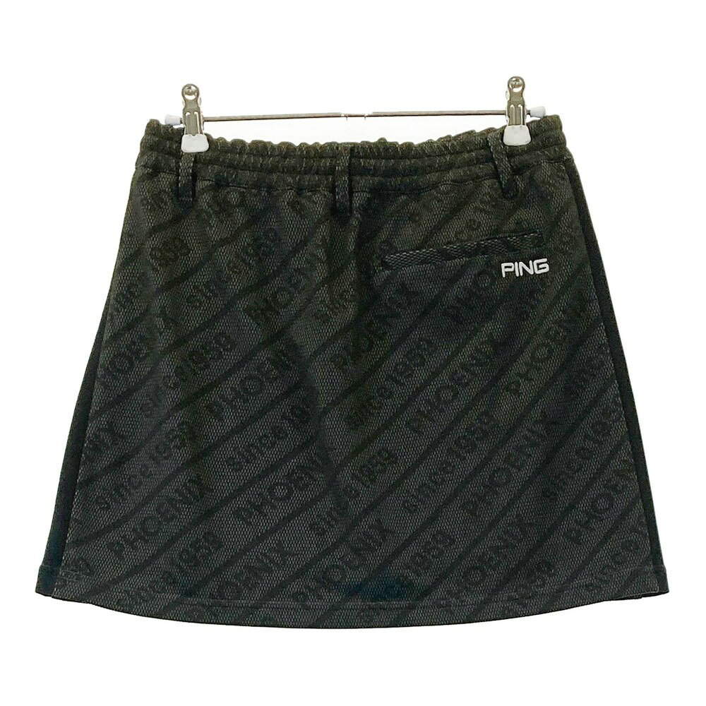 PING ピン スカート グレー系 S 【中古】ゴルフウェア レディース