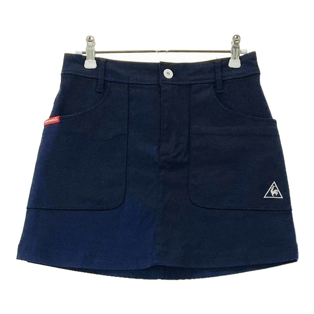 LE COQ GOLF ルコックゴルフ QGWQJE01 ストレッチスカート ネイビー系 7 【中古】ゴルフウェア レディ..