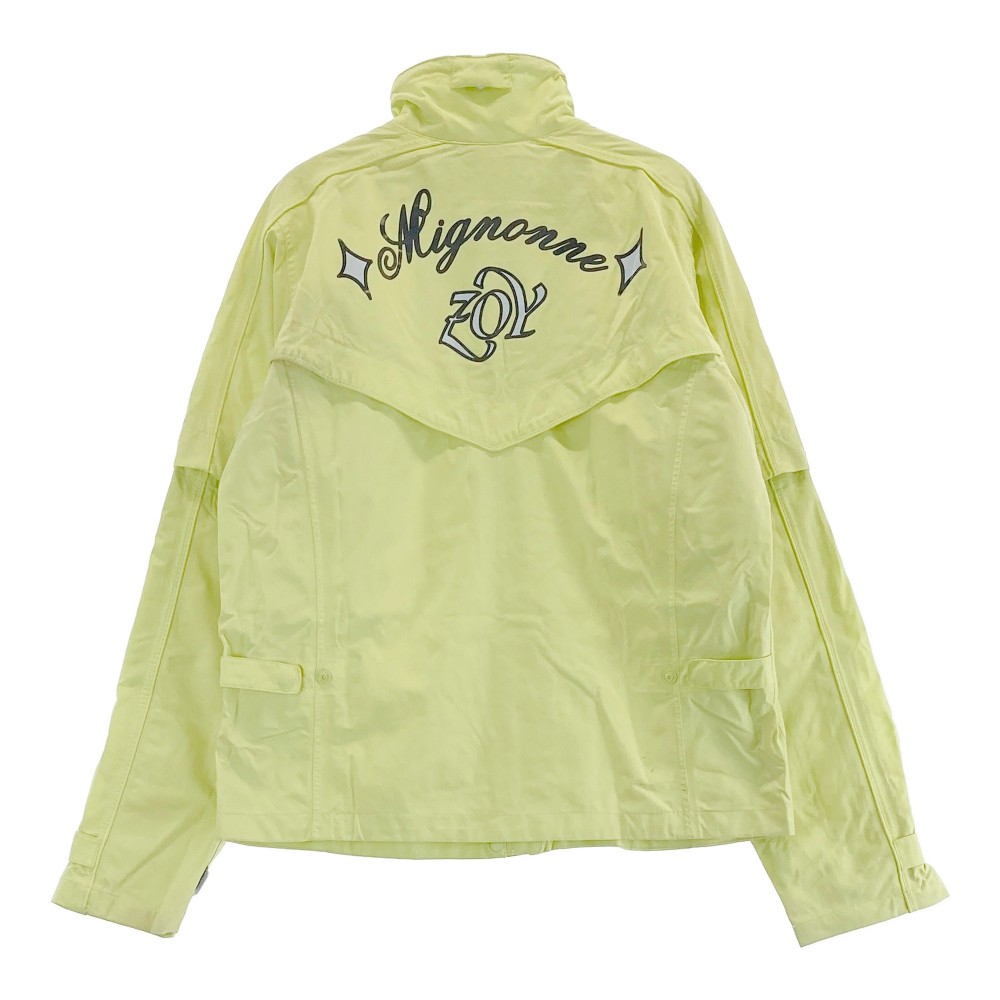 ZOY ゾーイ 2way レインウェア 上下セットアップ イエロー系 38 【中古】ゴルフウェア レディース