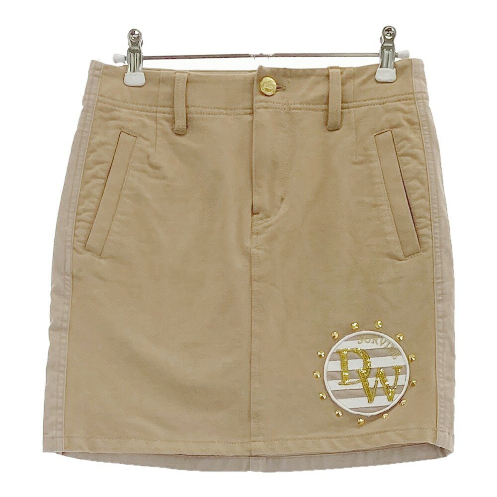 DANCE WITH DRAGON ダンスウィズドラゴン スカート ブラウン系 1 【中古】ゴルフウェア レディース