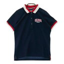 CLUNK クランク 半袖ポロシャツ ネイビー系 S 【中古】ゴルフウェア レディース