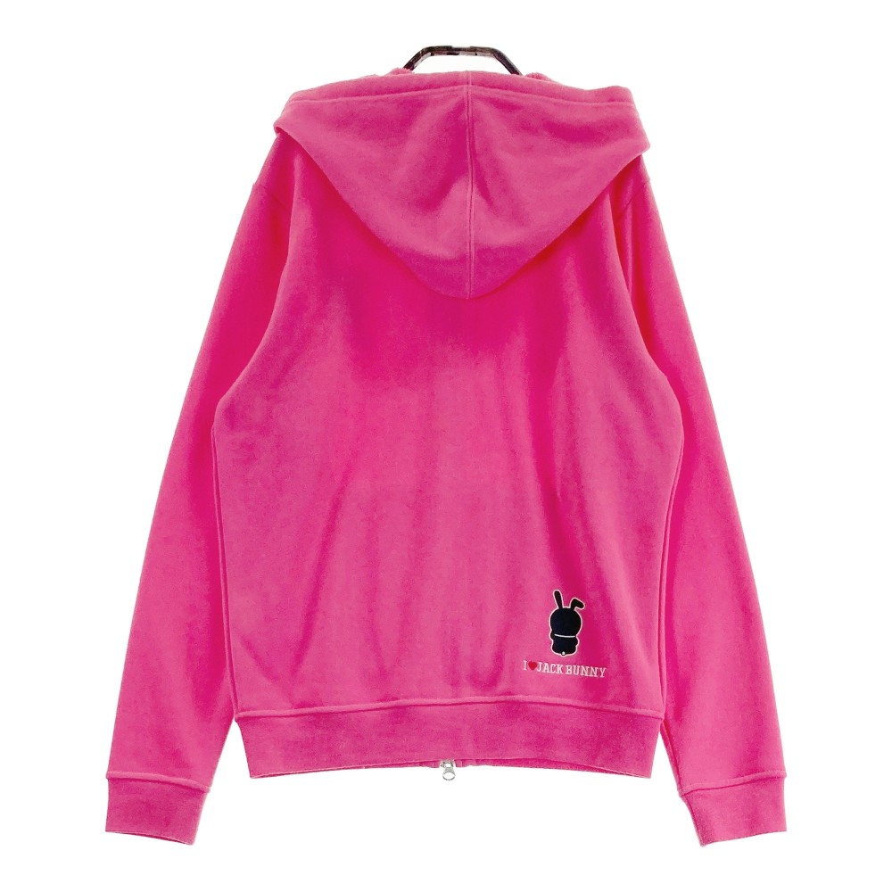 JACK BUNNY ジャックバニー × Fujiko Pro ドラえもん 長袖ジップパーカー ピンク系 1 【中古】ゴルフウェア レディース