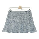 ZOY ゾーイ フレアスカート 総柄 ホワイト系 40 【中古】ゴルフウェア レディース