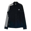 ADIDAS GOLF アディダスゴルフ GV1232 長袖ジップジャケット ブラック系 L 【中古】ゴルフウェア レディース
