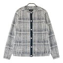 ST ANDREWS セントアンドリュース 蓄熱 ニットジャケット 総柄 ホワイト系 M 【中古】ゴルフウェア レディース