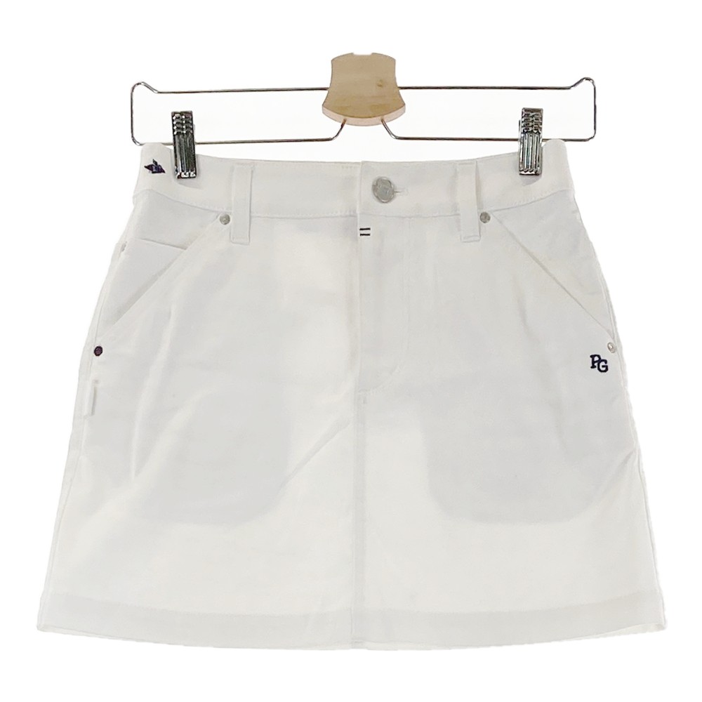PEARLY GATES パーリーゲイツ 2023年モデル ストレッチ スカート ホワイト系 00 【中古】ゴルフウェア ..